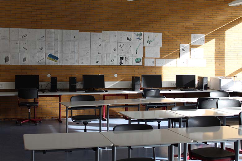 Technischer Klassenzimmer der Gewerbeschule Mosbach